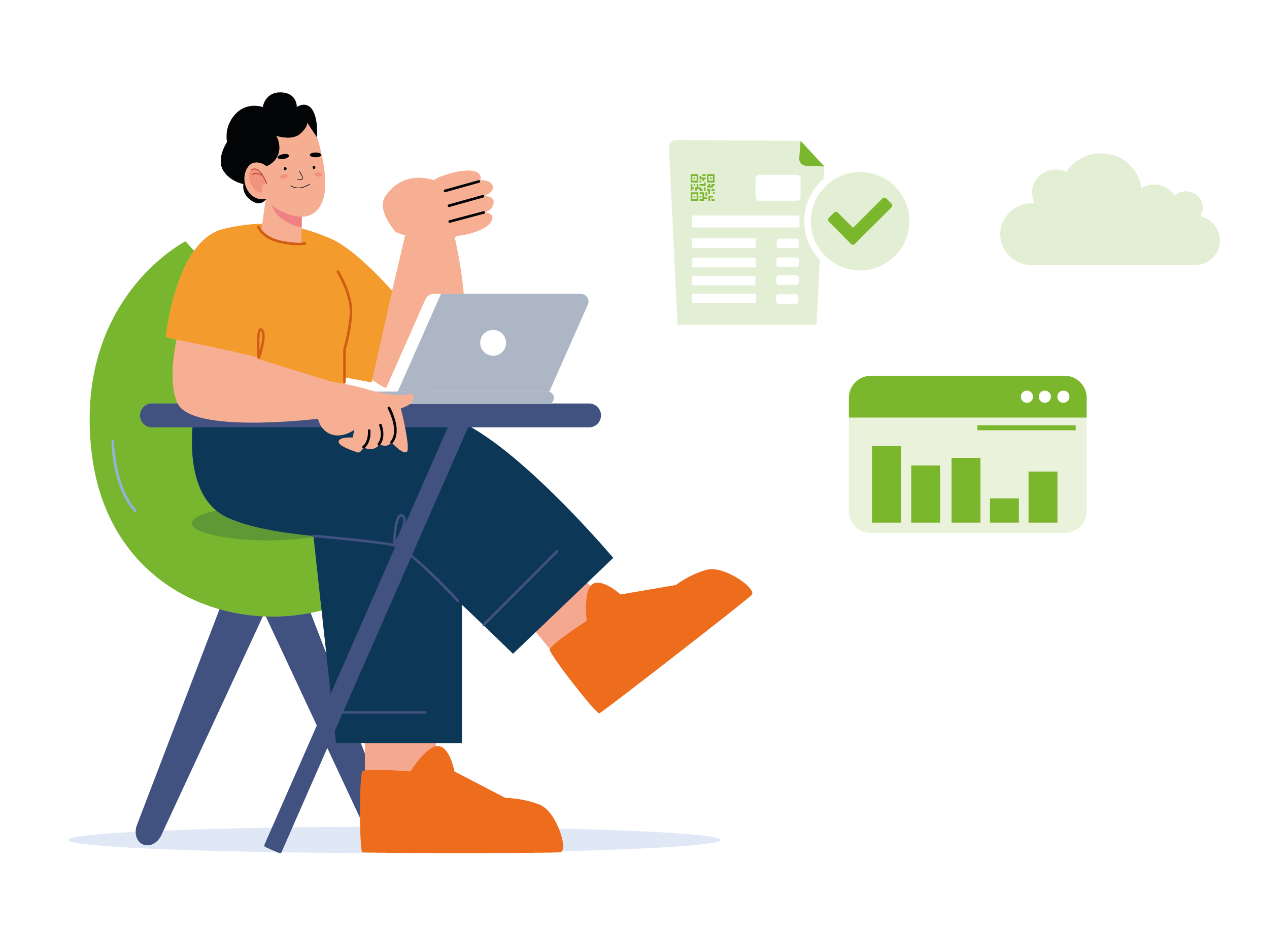 Ilustración mostrando las ventajas del software Auto SIF para la facturación VeriFactu de autónomos y empresas